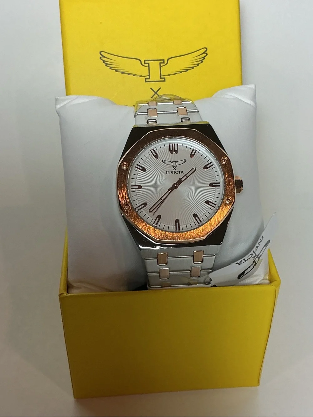 Invicta Men’s Two-Tone Silver and Rose Gold Bracelet Watch